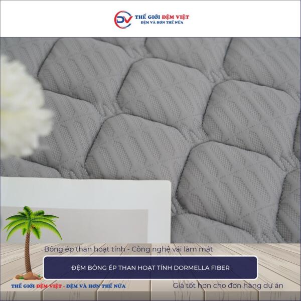 Đệm bông ép Kim Cương than hoạt tính Dormella Fiber 4